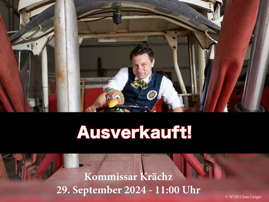 Tickets WDR-Musikkrimi Kommissar Krächz - 29.09.2024 um 11:00 Uhr